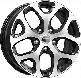 K&K KC869 (Vesta Cross) 6.5x16 5x114.3 ET 50 Dia 66.1 (алмаз черный)