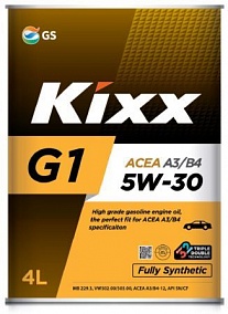 Kixx G1 5W-30 A3/B4 4 л. L531044TE1