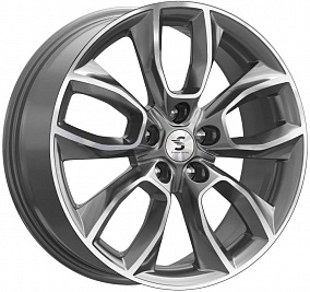 Premium Series KP001 7x18 5x114.3 ET 38 Dia 67.1 (Diamond gloss graphite)