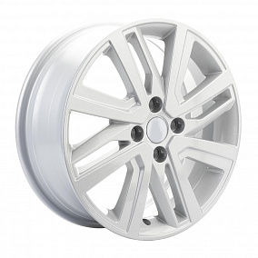 Khomen 1609 6x16 4x100 ET 50 Dia 60.1 (silver)