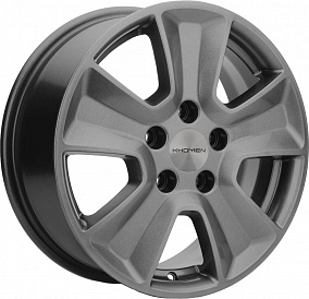 Khomen 1601 6.5x16 5x114.3 ET 43 Dia 67.1 (Gray FP)