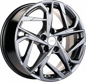 Khomen 1716 7x17 5x110 ET 46 Dia 63.3 (grey)