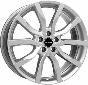 Mak Highlands 8x19 5x120 ET 38 Dia 72.6 (silver)