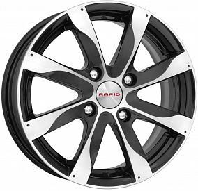 K&K Джемини 6x15 4x108 ET 50 Dia 63.4 (алмаз черный)